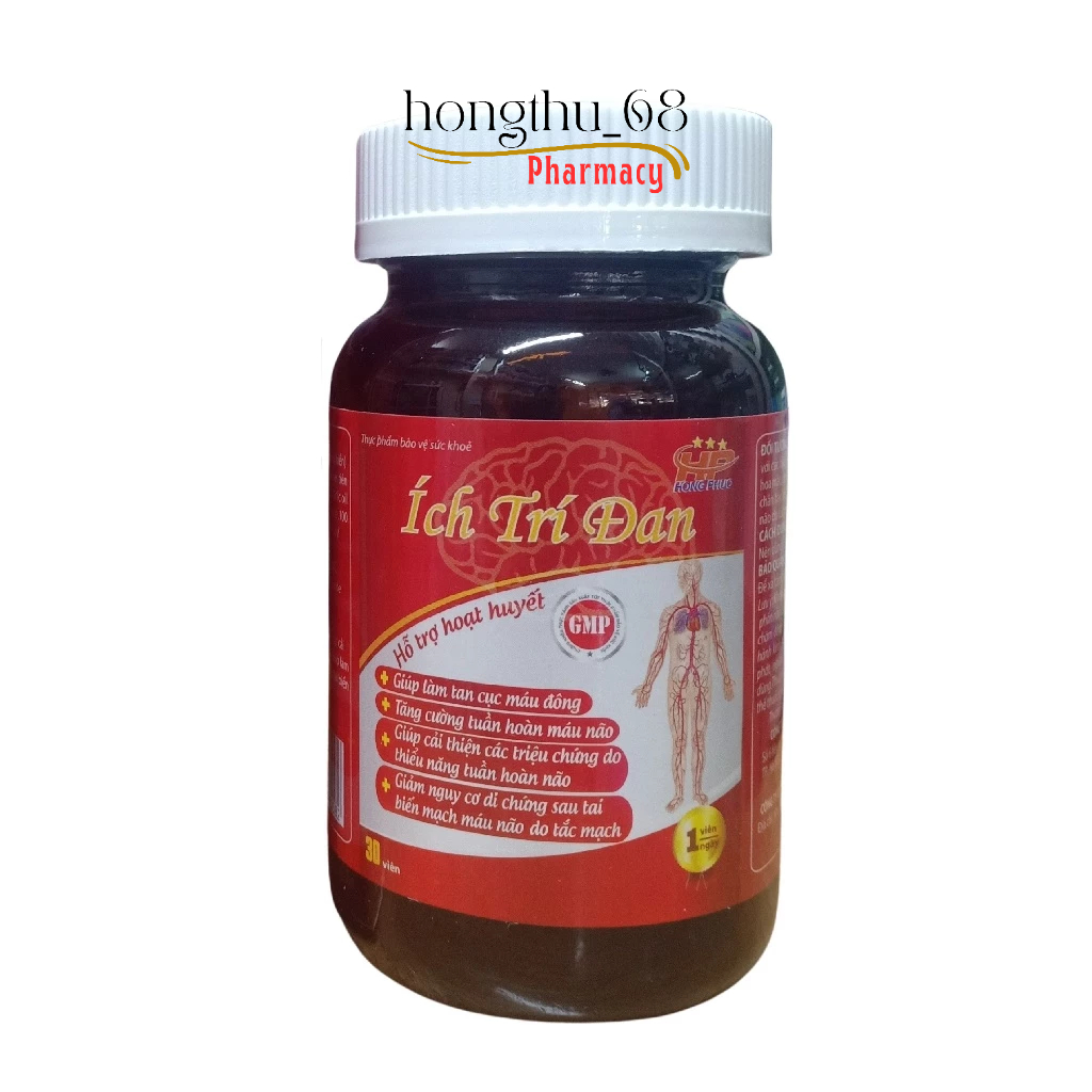 Ích Trí Đan 30 viên - Hỗ trợ hoạt huyết, tăng cường tuần hoàn máu não