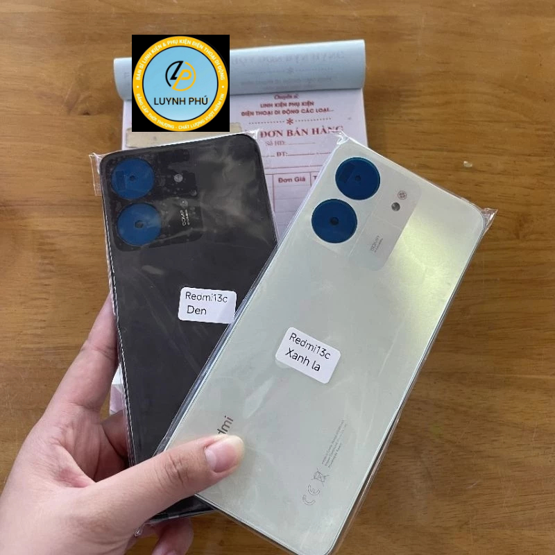 Vỏ redmi 13C có khay sim kính camera