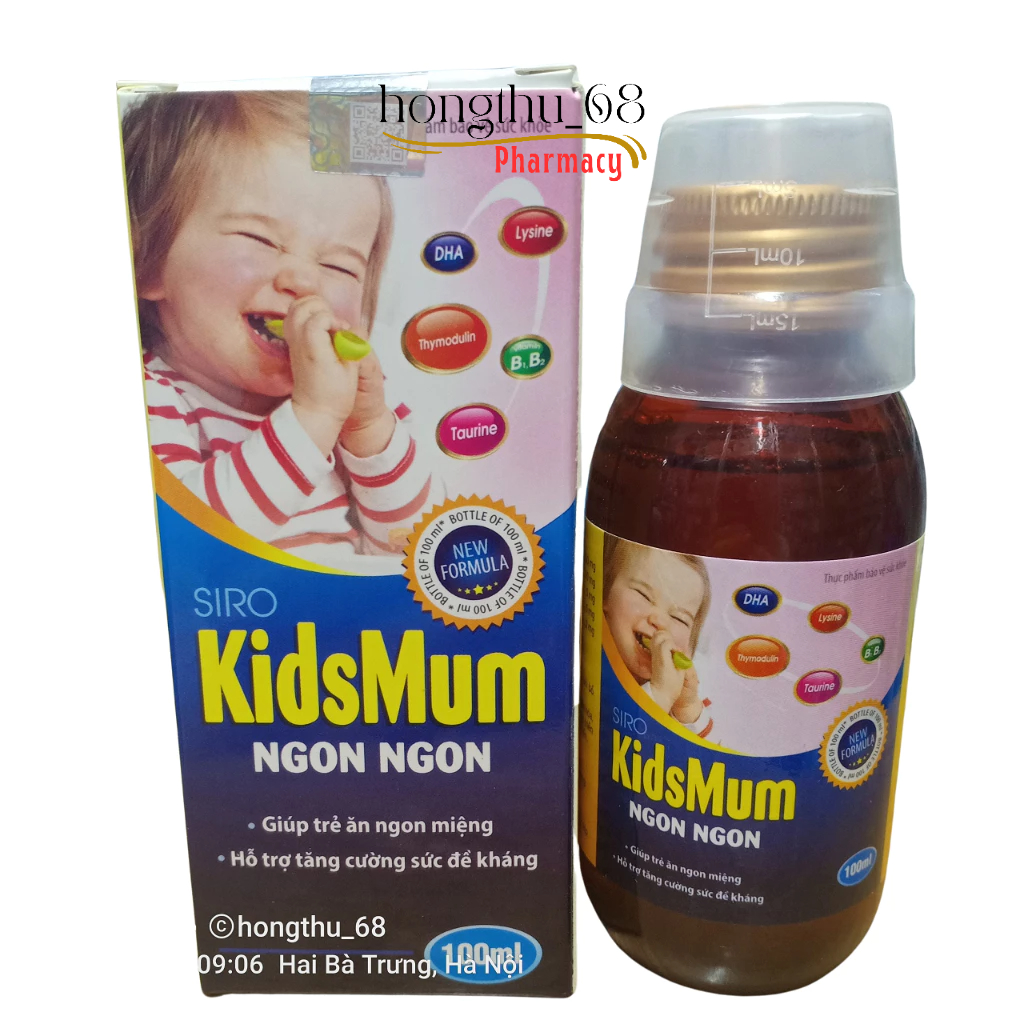 Siro Kidsmum Ngon Ngon- Siro dành cho trẻ biếng ăn