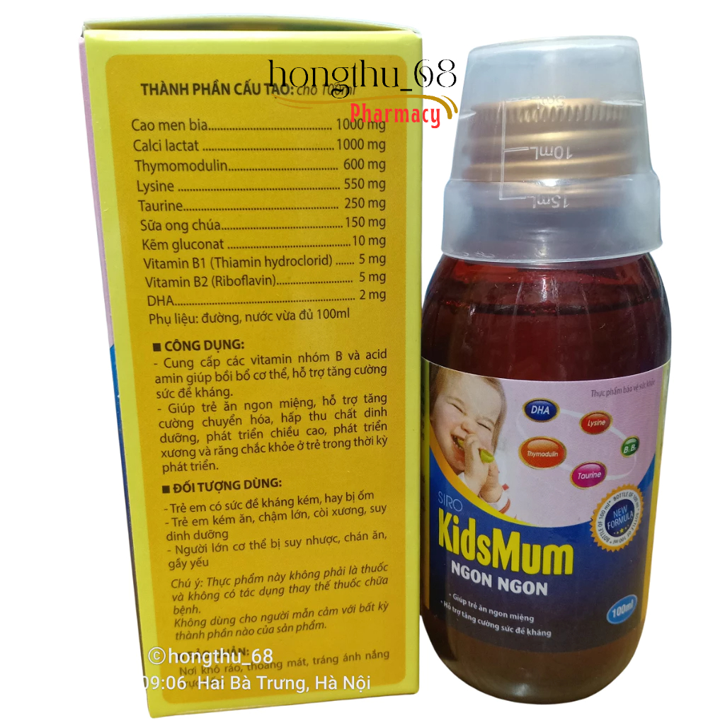 Siro Kidsmum Ngon Ngon- Siro dành cho trẻ biếng ăn