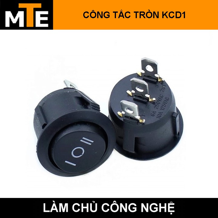 COMBO 3 Công Tắc Bập Bênh Tròn 3 vị trí KCD1
