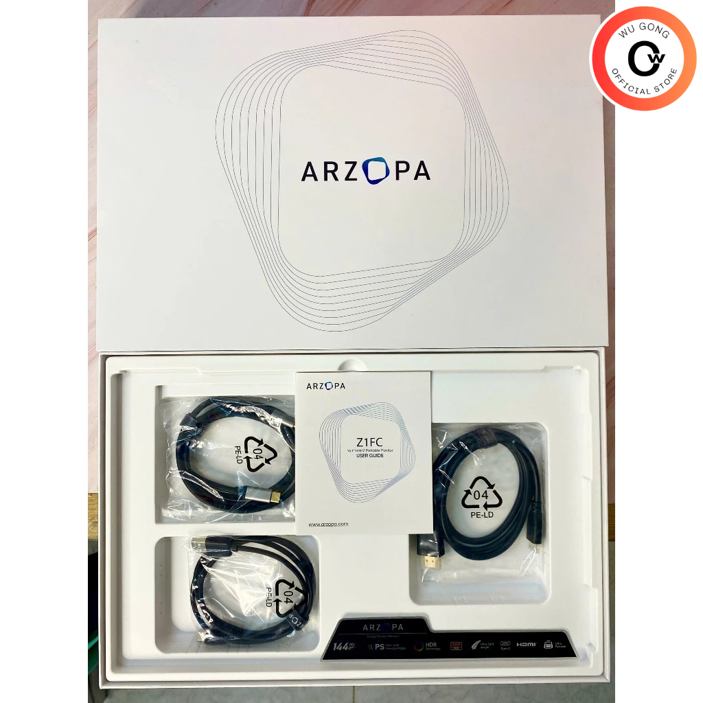 Màn Hình Di Động ARZOPA 14 inch - 16 inch tấm nền IPS 2.5K/ FullHD tần số quét 144Hz/ 60Hz. ARZOPA Portable Monitor | BigBuy360 - bigbuy360.vn