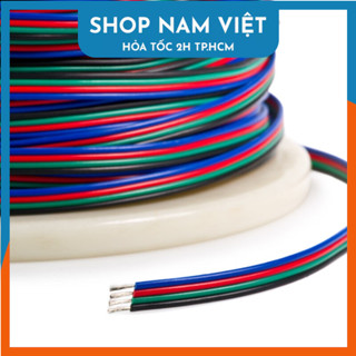 1 mét dây điện 2/3/4/5/6/8/10 Pin 24AWG RGB Cho Đèn 3528 5050