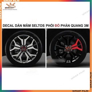 Bộ Decal dán mâm Seltos 2020-2023 (5bánh)