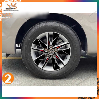 Decal dán mâm Innova ( bộ 5 bánh)