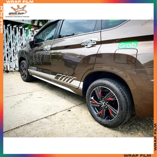 Decal dán mâm Xpander phối đỏ 3M phản quang (bộ 5bánh)
