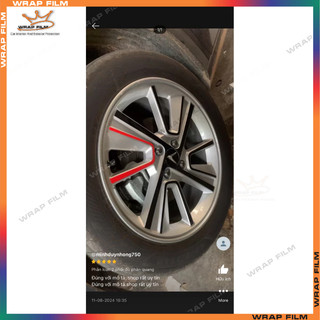 Decal dán mâm Vinfast VF5 ( giá bao gồm 5 bánh), dán thanh crom, dán màn vf5