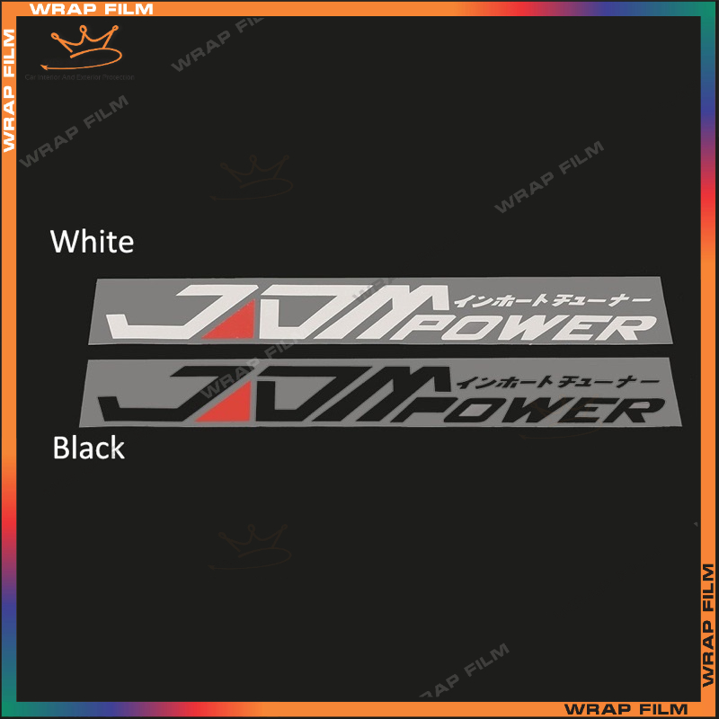 Decal chữ JDM dán trang trí ô tô