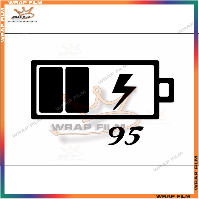 Decal trang trí nắp bình xăng 95 Pin