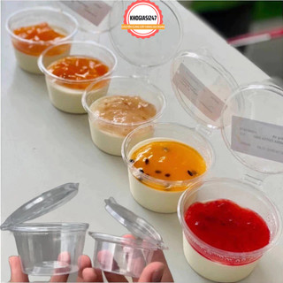  Set 50 Hủ Nhựa Trong Nắp Liền Đựng Sốt Gia Vị  Chất Liệu Cao Cấp Dày Dẻo An Toàn Vệ Sinh Thực Phẩm Dung Tích 50ml 