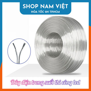 Dây Điện Trong Suốt 2 Lõi Thi Công Đèn LED Neon, RGB