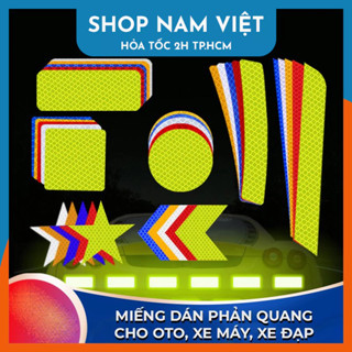 Miếng Dán Phản Quang Cảnh Báo Ban Đêm Cho Oto, Xe Máy, Xe Đạp