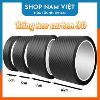 Băng Keo Carbon 3D Nhám Trang Trí Ô tô, Decal Dán Xe Chống Trầy Xước