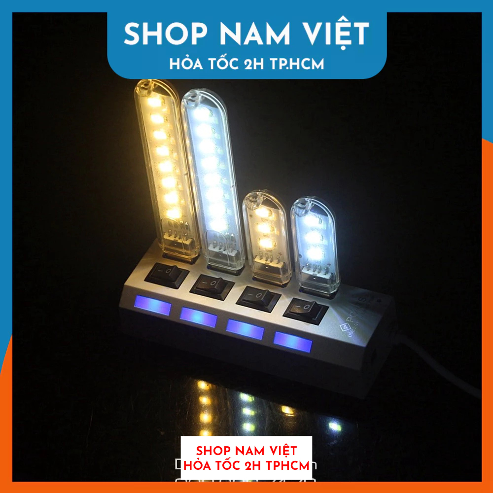 Thanh Đèn LED Mini Cắm Cổng USB 3/8/24 Bóng