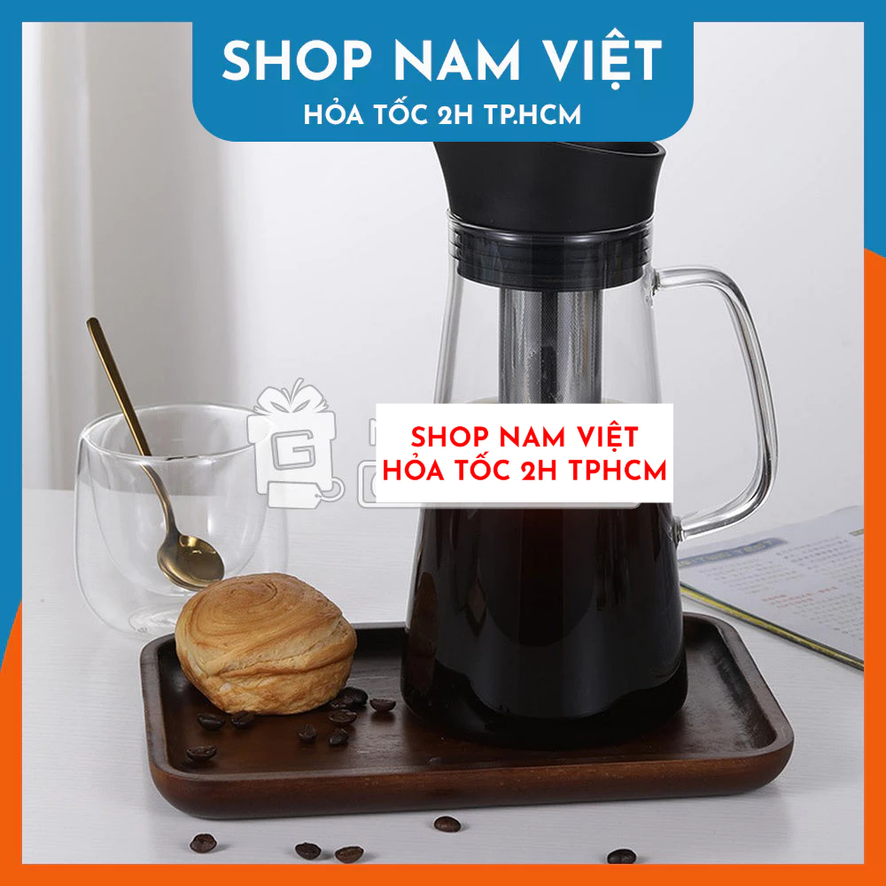 Bình Pha Cà Phê Cold Brew Thủy Tinh 1200ml
