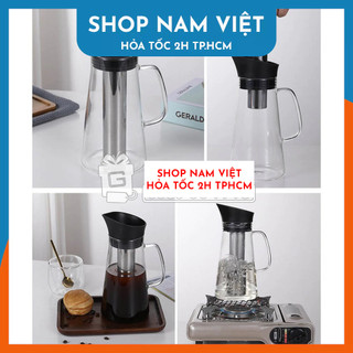 Bình Pha Cà Phê Cold Brew Thủy Tinh 1200ml