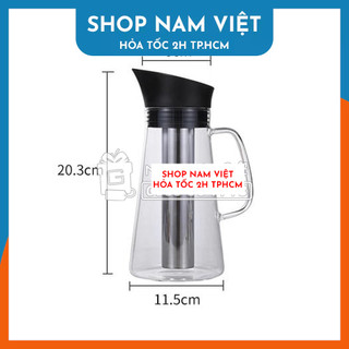 Bình Pha Cà Phê Cold Brew Thủy Tinh 1200ml