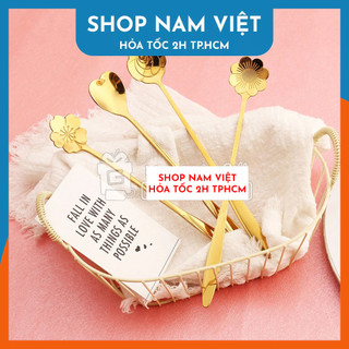 Thìa Cà Phê Hoa Nghệ Thuật Cán Dài
