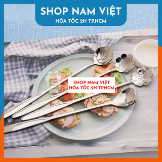 Thìa Cà Phê Hoa Nghệ Thuật Cán Dài