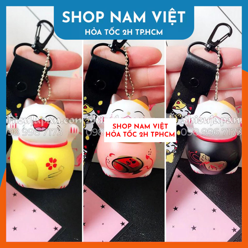 Móc Khóa Mèo Chiêu Tài May Mắn
