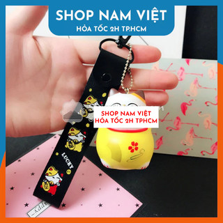 Móc Khóa Mèo Chiêu Tài May Mắn