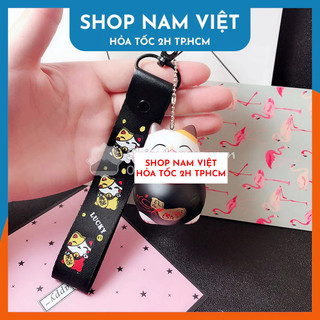 Móc Khóa Mèo Chiêu Tài May Mắn