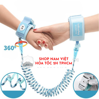 Dây Đai Chống Lạc Cho Bé, Dây Dắt Trẻ Em Đi Dạo Lõi Thép Phản Quang, Có Khóa Dài 2.5 - 3m Hiệu Babyplay