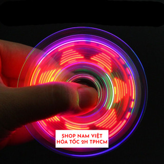 Con Quay Đèn Led Spinner Trong Suốt