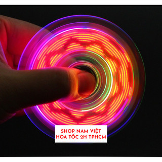 Con Quay Đèn Led Spinner Trong Suốt