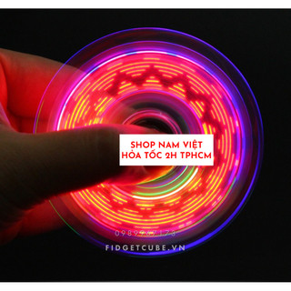 Con Quay Đèn Led Spinner Trong Suốt