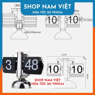 [BH 12 Tháng] Đồng Hồ Lật Để Bàn Retro Flip Clock