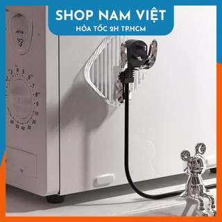 Móc dán treo tường hươu pha lê