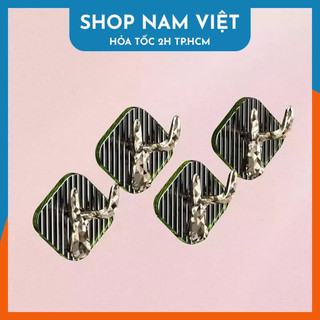 Móc dán treo tường hươu pha lê