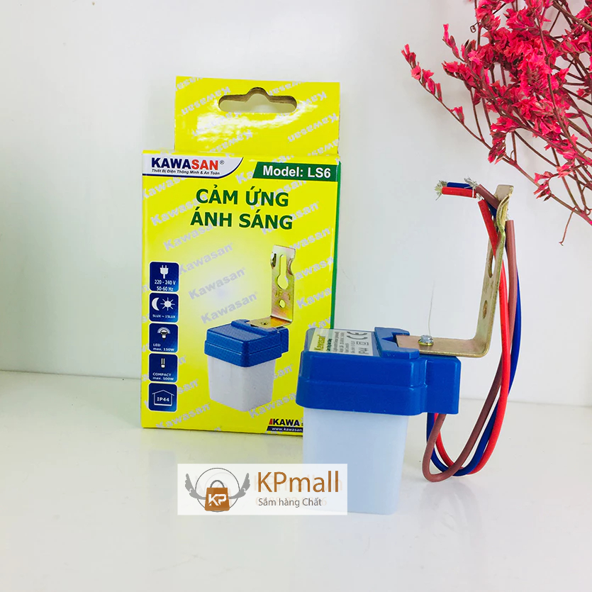 Công tắc cảm biến ánh sáng thiết bị tự bật tắt khi trời tối kawa LS6