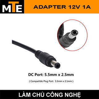 Nguồn adapter 12V 1A jack DC 5.5 * 2.1 mm
