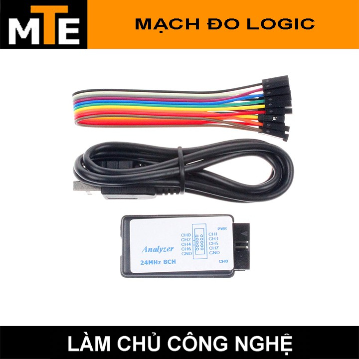 Mạch đo logic - USB LOGIC ANALYZER 24M 8 CH CHANNELS SALEAE