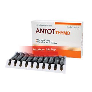 ( Hàng công ty) Antot Thymo Traphaco - Bổ Sung Vitamin, Tăng Cường Sức Đề Kháng Cho Bé hộp 2 vỉ x 10 ống