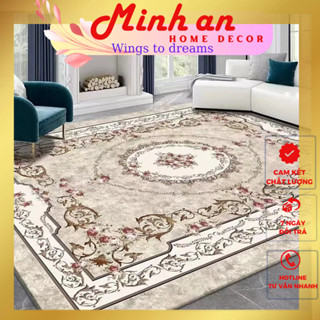 Thảm panama Thảm lông cừu trải sàn phòng khách, phòng ngủ 1M6*2M3 và 2M*3M-MINH AN HOME DECOR