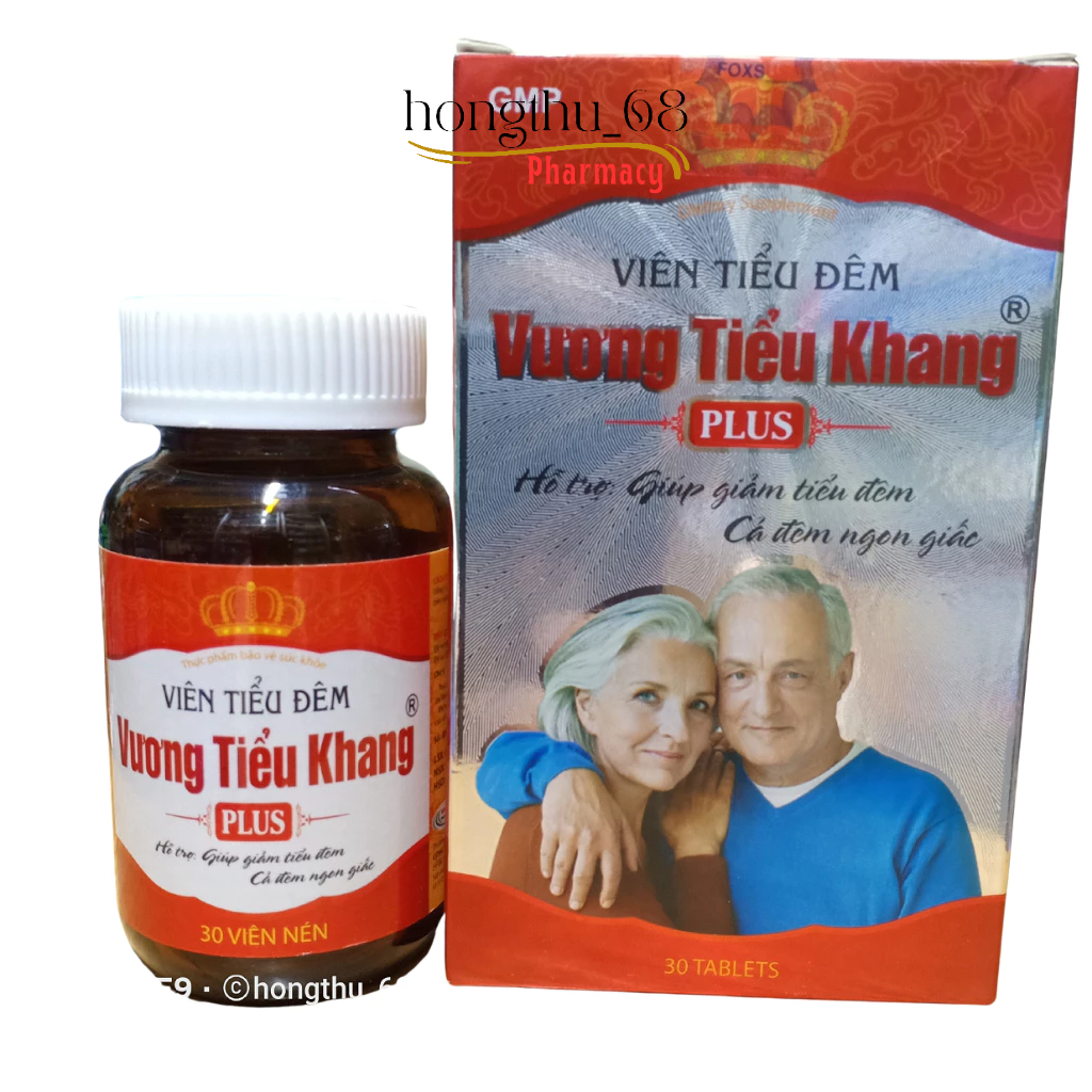 VIÊN TIỂU ĐÊM VƯƠNG TIỂU KHANG Plus - Giảm tiểu đêm nhiều lần, cả đêm ngon giấc lọ 30 viên nén