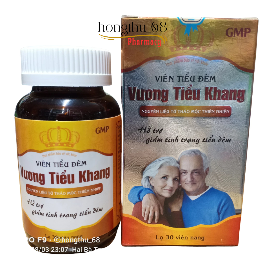 VIÊN TIỂU ĐÊM VƯƠNG TIỂU KHANG - Giúp giảm tiểu đêm, cả đêm ngon giấc lọ 30 viên nang