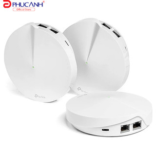 Bộ phát wifi TP-Link Deco M5 3-Pack (Chuẩn AC/ AC1300Mbps/ 4 Ăng-ten ngầm/ Wifi Mesh/ Dưới 100 User)