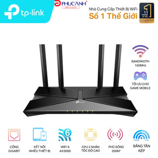 Bộ phát wifi 6 TP-Link Archer AX10 (Chuẩn AX/ AX1500Mbps/ 4 Ăng-ten ngoài/ Wifi Mesh/ 35 User)