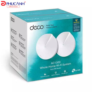 Bộ phát wifi TP-Link Deco M5 2-Pack (Chuẩn AC/ AC1300Mbps/ 4 Ăng-ten ngầm/ Wifi Mesh/ 55 User)