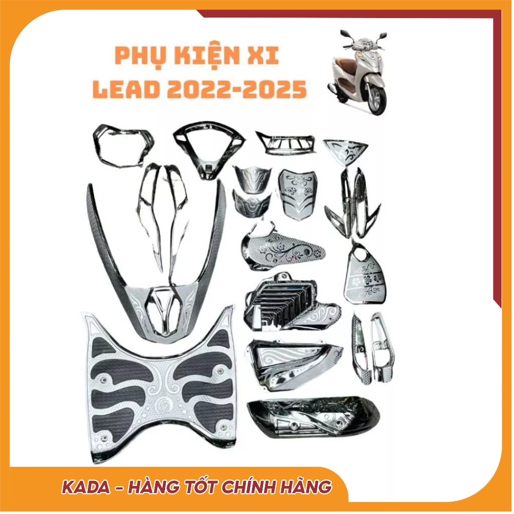 Ốp Xi Xe Lead 2022--> Lead 2025 Bộ Trang Trí Xi Dùng Cho xe Honda Lead