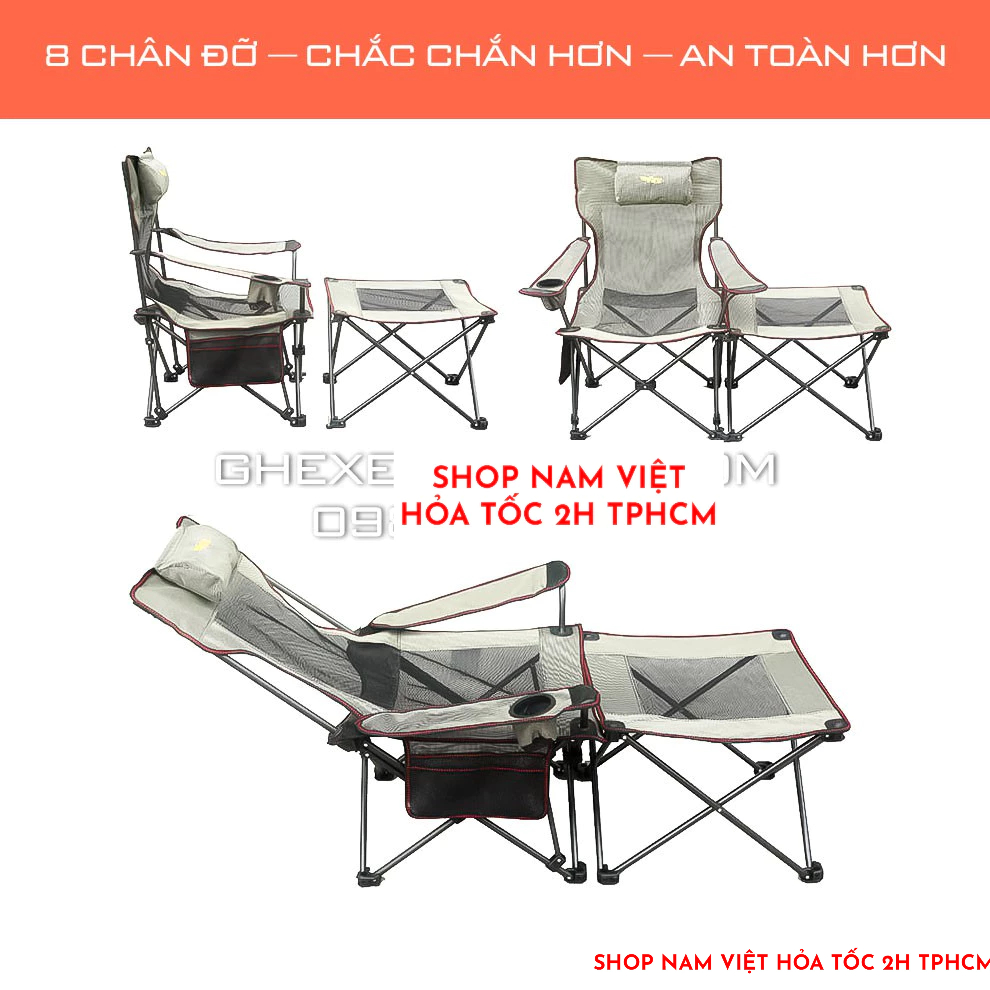 Ghế Xếp Thư Giãn 8 Chân