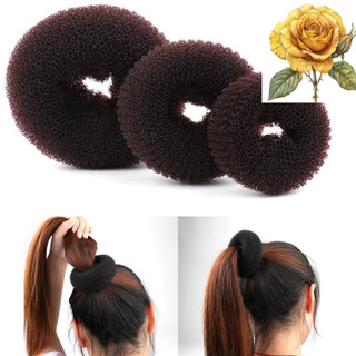 Dây thun cột tóc bản lớn - dây len buộc tóc màu đen