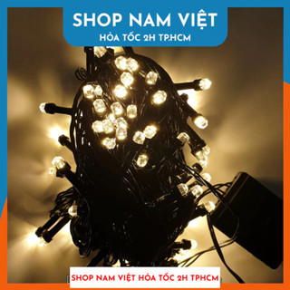 Dây Đèn LED Bóng Lục Giác Chống Nước Trang Trí Ngoài Trời