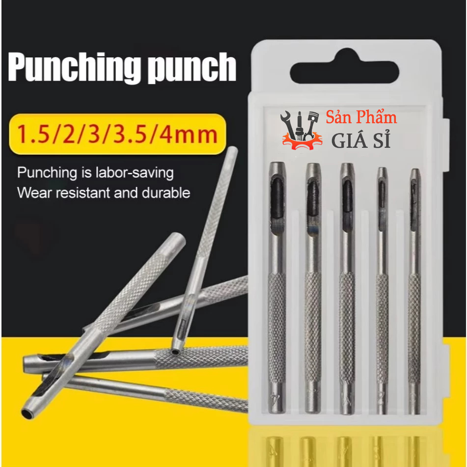 Bộ 5 Dụng Cụ Đục Lỗ Thắt Lưng