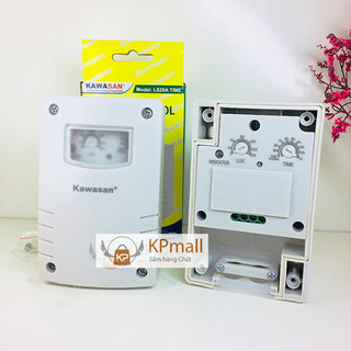 Bộ công tắc cảm ứng ánh sáng kín nước lắp ngoài trời Kawasan LS20A Time