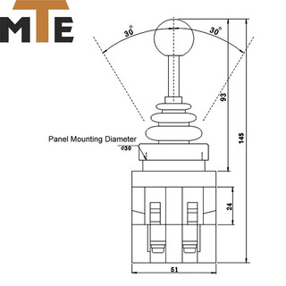 Công tắc gạt 4 chiều Monolever Joystick Switch CS-4022